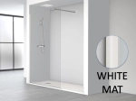 Paroi de douche fixe, réversible, Largeur 80 à 160 cm, Hauteur 195 cm, verre sécurité 8 mm et traité anti-calcaire STOCK DISPONIBLE livraison offerte et rapide.